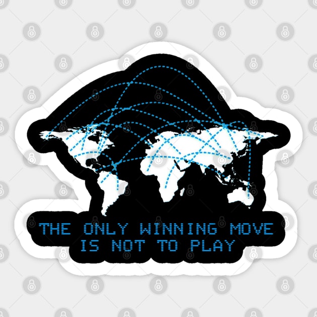 WarGames - Winning Move Sticker by RetroZest